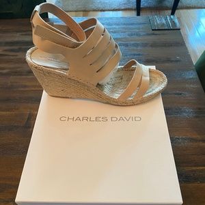 CHARLES DAVID WEDGE SANDALS - BRAND NEW!!!!!